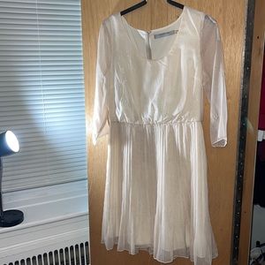 Marc New York (Andrew Jacob) Modest long sleeve dress with pleats
